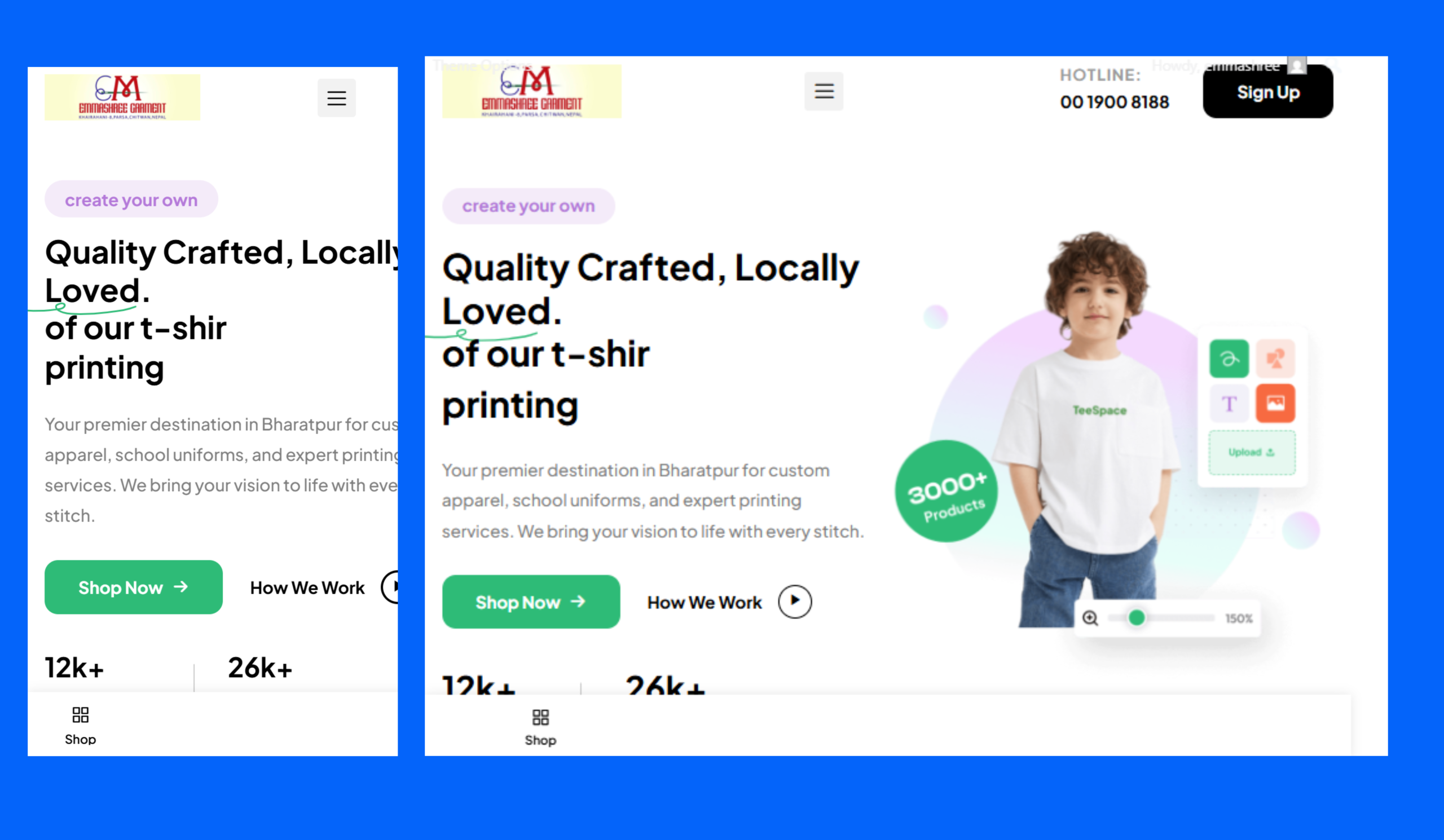 Emmashree Garment Webpage